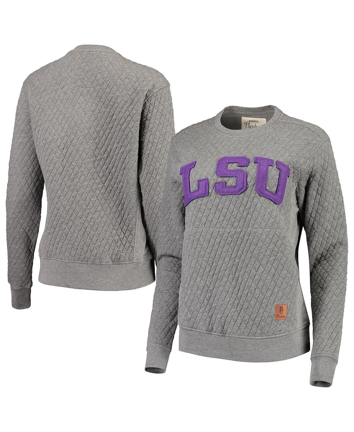 Женский серый стеганый свитшот с круглым вырезом LSU Tigers Moose Applique Pressbox
Женский серый стеганый свитшот с круглым вырезом LSU Tigers Moose Applique Pressbox