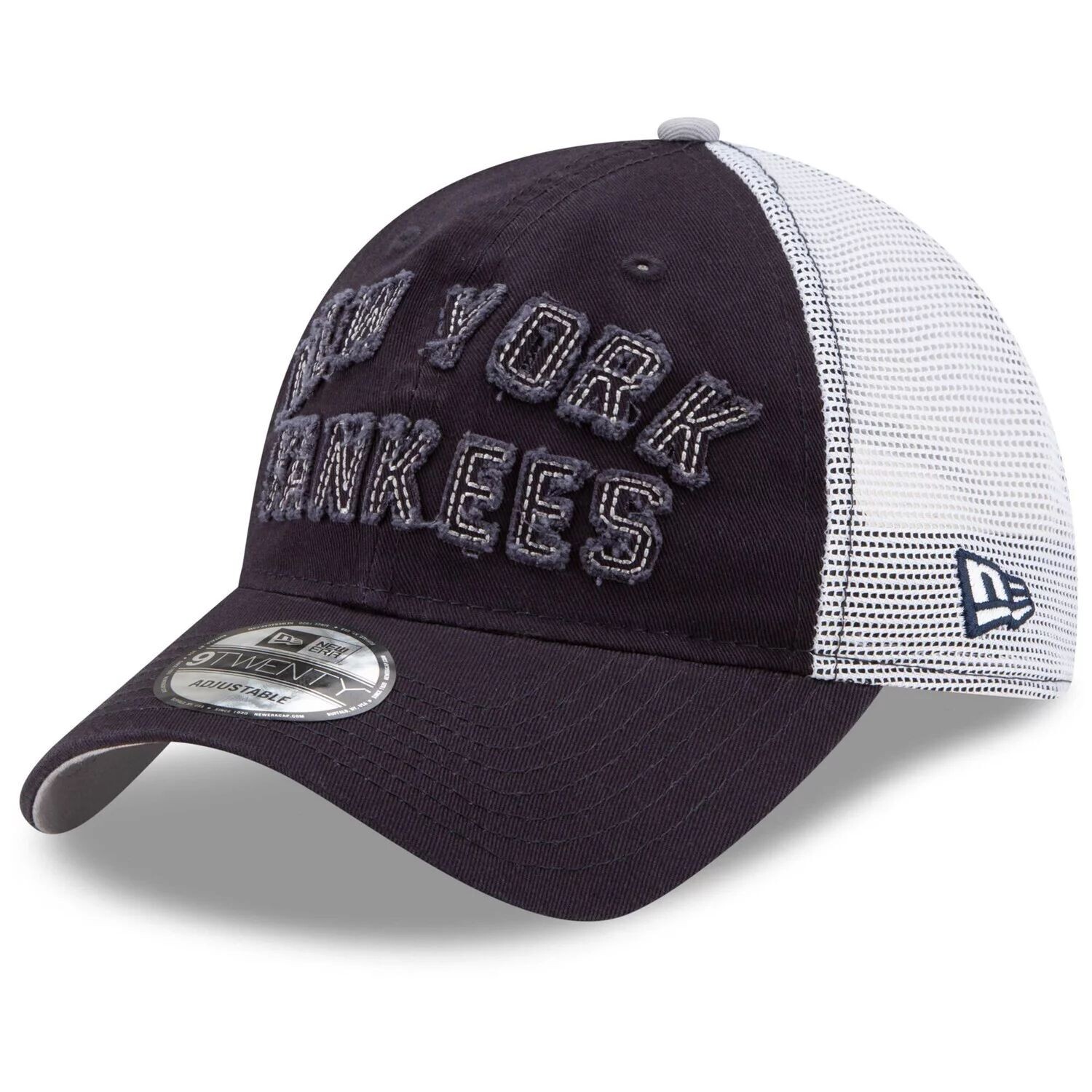 Мужская регулируемая кепка New Era Navy New York Yankees с потертой надписью Trucker 9TWENTY
Мужская регулируемая кепка New Era Navy New York Yankees с потертой надписью Trucker 9TWENTY