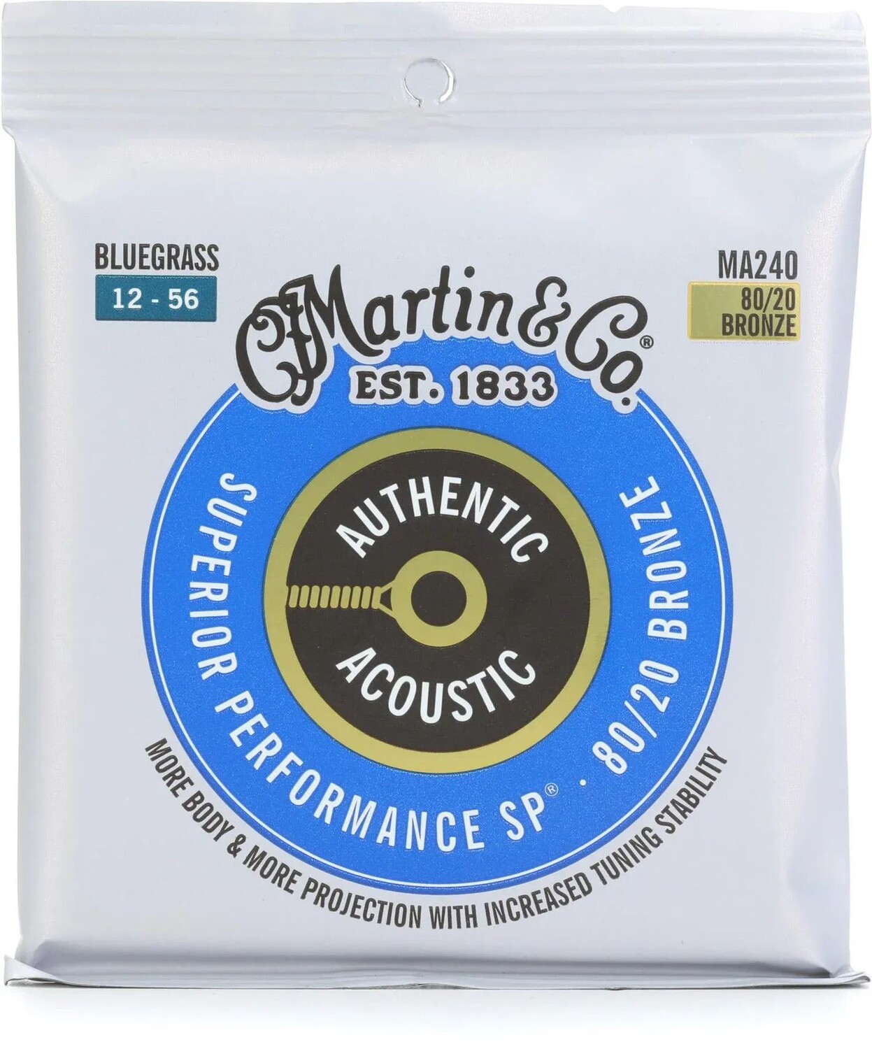 Martin MA240 Authentic Acoustic Superior Performance 80/20 Бронзовые гитарные струны — .012-.056 Bluegrass
Martin MA240 Authentic Acoustic Superior Performance 80/20 Бронзовые гитарные струны — .012-.056 Bluegrass