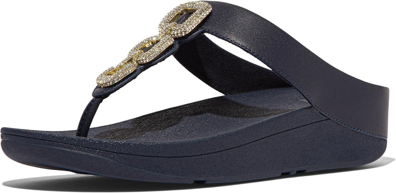 Сандалии FitFlop Fino Crystal-Chain Leather Toe-Post Sandals, цвет Midnight Navy
Сандалии FitFlop Fino Crystal-Chain Leather Toe-Post Sandals, цвет Midnight Navy