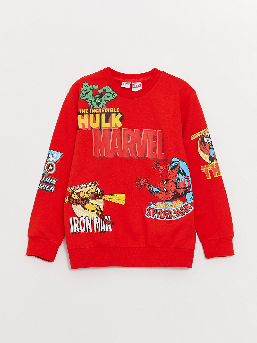 Толстовка для мальчика с длинными рукавами и круглым вырезом с принтом Marvel LCW Kids, красный
Толстовка для мальчика с длинными рукавами и круглым вырезом с принтом Marvel LCW Kids, красный