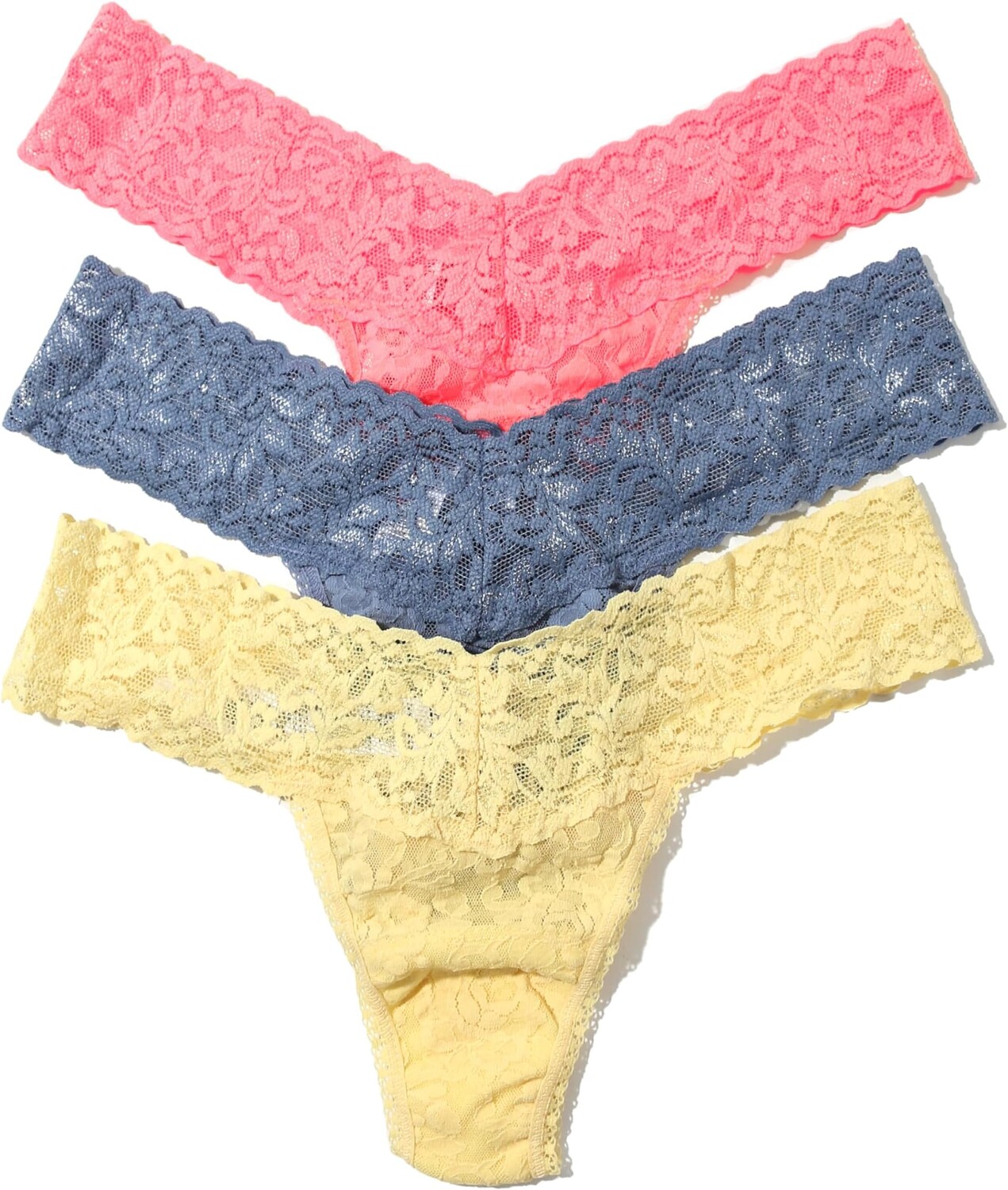 Стринги Hanky Panky Signature Lace Petite Low-Rise Thong 3-Pack, цвет Buttercup Celeste Blue Ballet Pink
Стринги Hanky Panky Signature Lace Petite Low-Rise Thong 3-Pack, цвет Buttercup Celeste Blue Ballet Pink