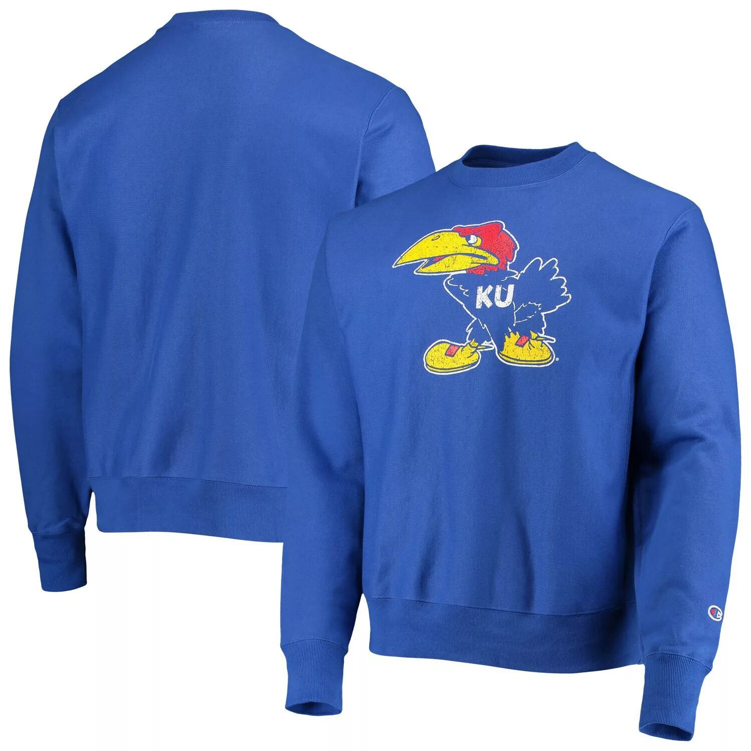 Мужской пуловер обратного переплетения с логотипом Champion Royal Kansas Jayhawks Vault
Мужской пуловер обратного переплетения с логотипом Champion Royal Kansas Jayhawks Vault