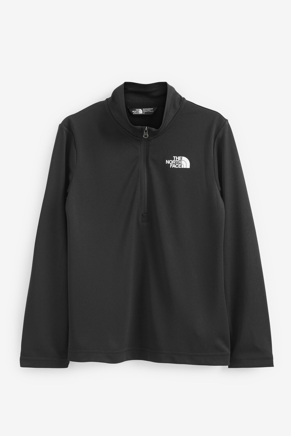 Черная толстовка Never Stop для мальчиков с длинными рукавами и молнией 1/4 The North Face, черный
Черная толстовка Never Stop для мальчиков с длинными рукавами и молнией 1/4 The North Face, черный