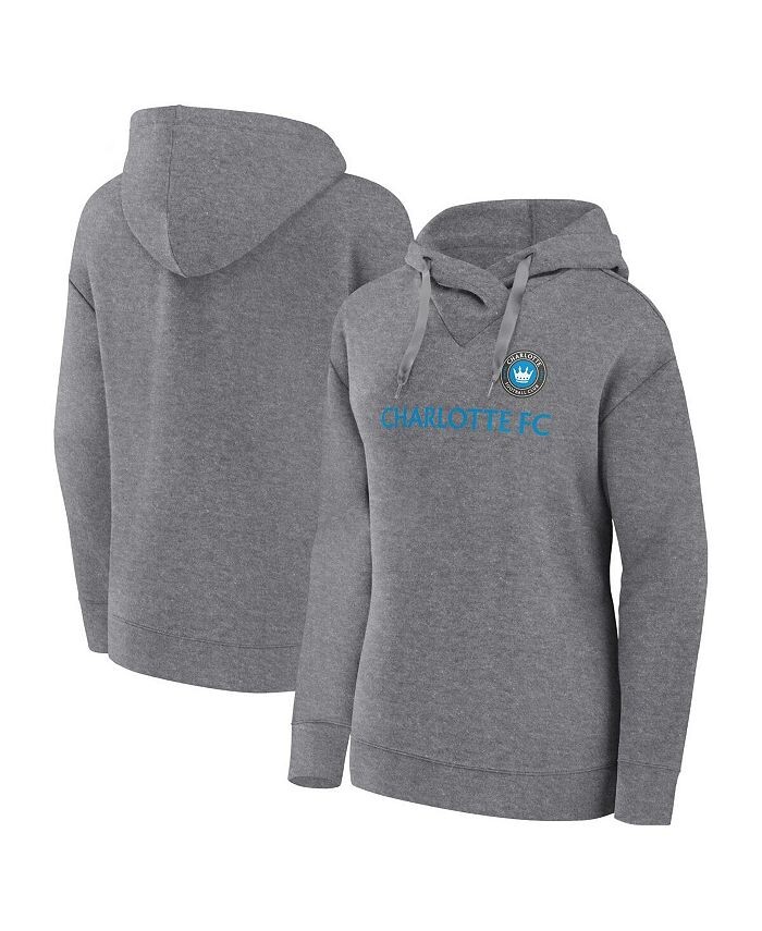 Женский пуловер с капюшоном с логотипом Heather Grey Charlotte FC Script Fanatics, серый
Женский пуловер с капюшоном с логотипом Heather Grey Charlotte FC Script Fanatics, серый