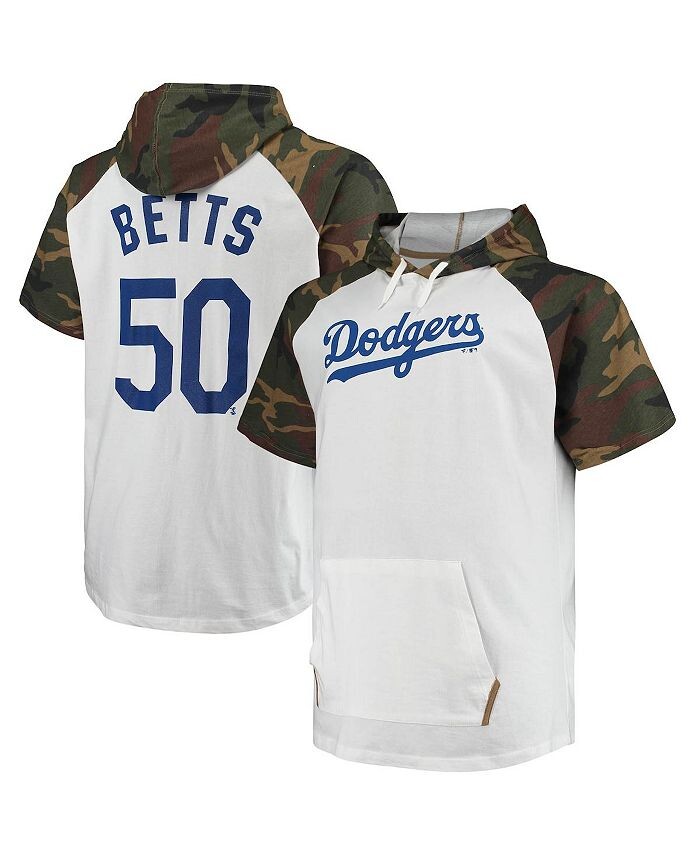Мужская белая футболка с капюшоном Mookie Betts Los Angeles Dodgers Player Big and Tall реглан Profile, белый
Мужская белая футболка с капюшоном Mookie Betts Los Angeles Dodgers Player Big and Tall реглан Profile, белый