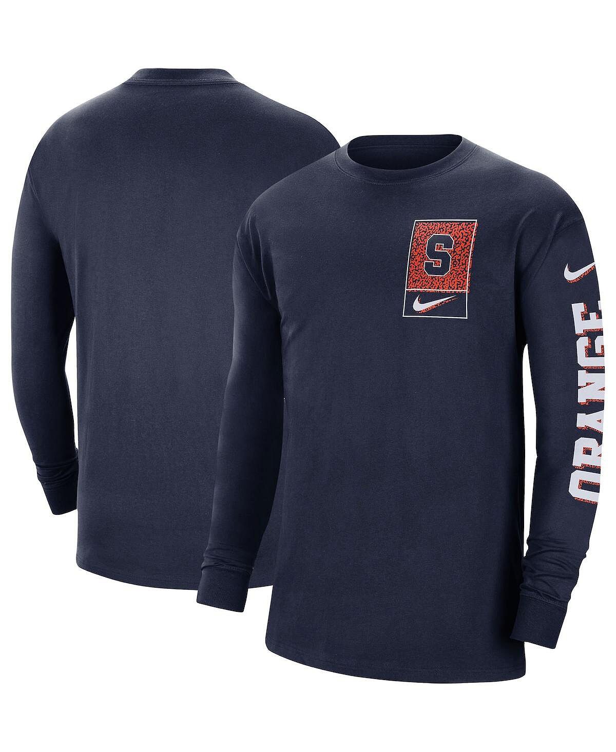 Мужская темно-синяя футболка с длинным рукавом Syracuse Orange Seasonal Max90 2-Hit Nike
Мужская темно-синяя футболка с длинным рукавом Syracuse Orange Seasonal Max90 2-Hit Nike