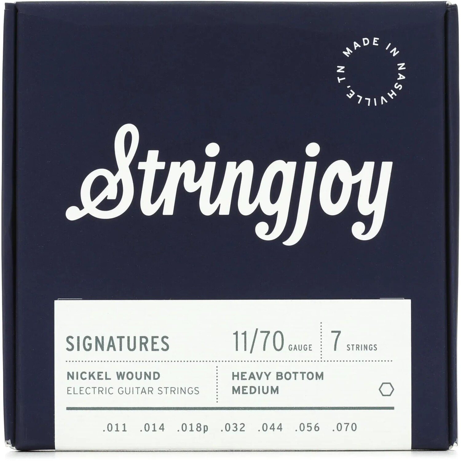 Струны Stringjoy Signatures для 7-струнной электрогитары с никелированной обмоткой и тяжелым дном — средний калибр (.011–.070)
Струны Stringjoy Signatures для 7-струнной электрогитары с никелированной обмоткой и тяжелым дном — средний калибр (.011–.070)