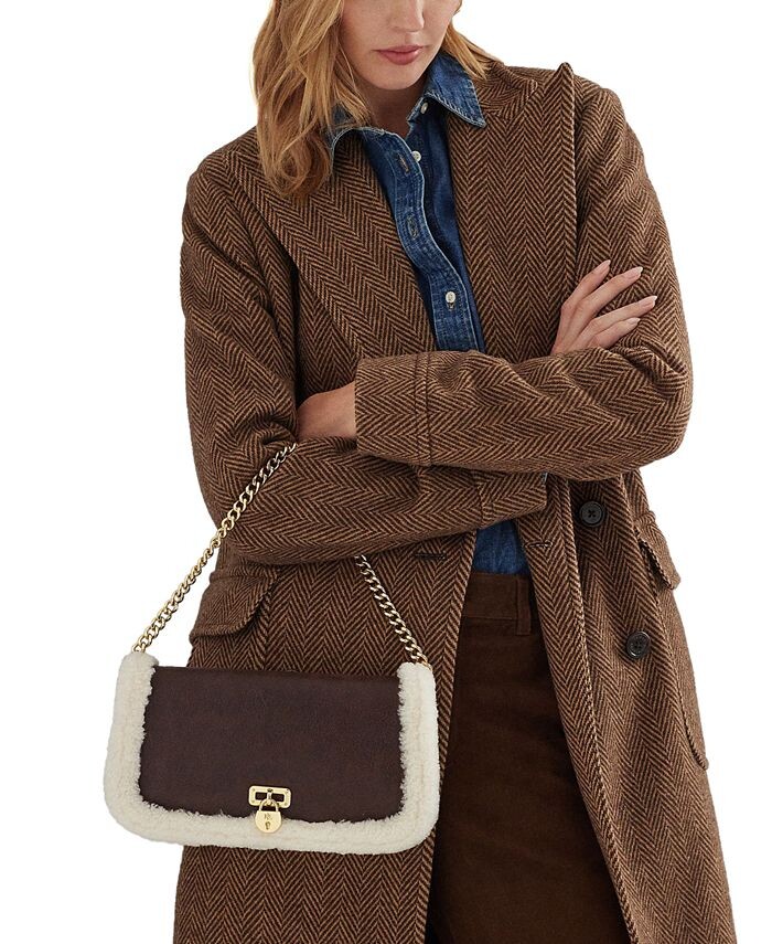 Маленькая сумка через плечо из вощеной кожи Tanner Lauren Ralph Lauren, коричневый
Маленькая сумка через плечо из вощеной кожи Tanner Lauren Ralph Lauren, коричневый
