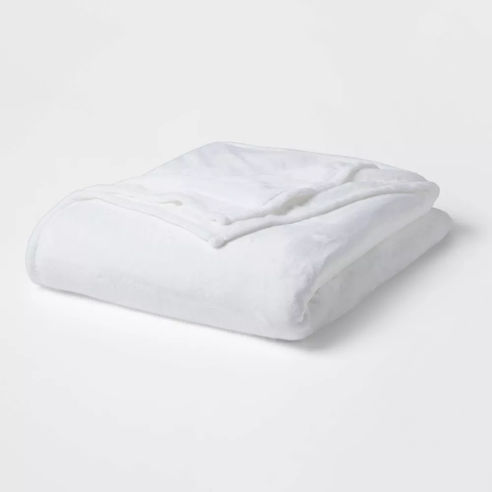 Двуспальная кровать XL Solid Plush Bed Blanket Light Blue - Room Essentials, цвет True White
Двуспальная кровать XL Solid Plush Bed Blanket Light Blue - Room Essentials, цвет True White