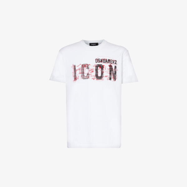 Футболка классического кроя из хлопкового джерси с логотипом icon Dsquared2, белый
Футболка классического кроя из хлопкового джерси с логотипом icon Dsquared2, белый