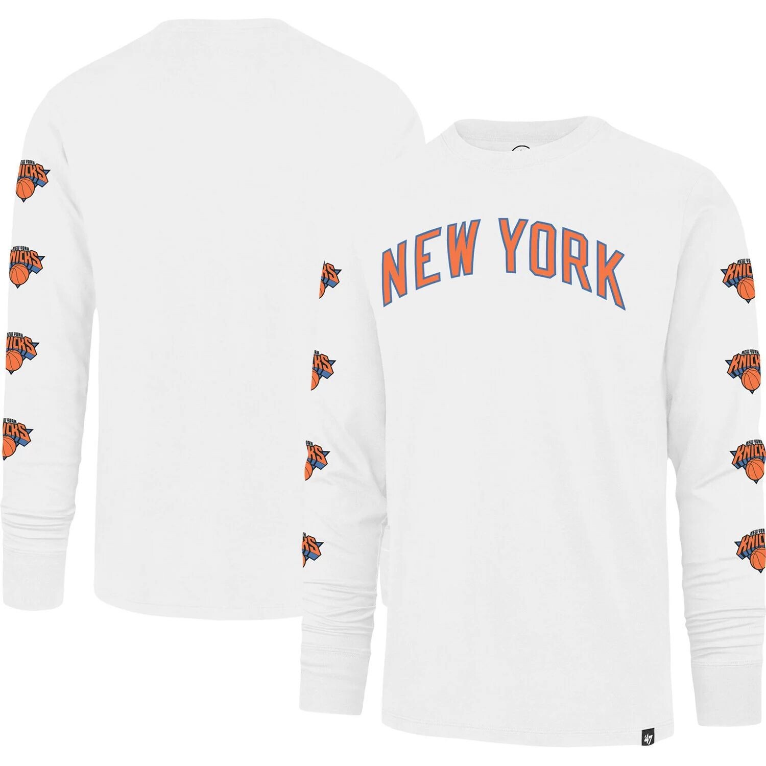 Мужская белая футболка с длинным рукавом '47 New York Knicks City Edition Downtown Franklin, Белый
Мужская белая футболка с длинным рукавом '47 New York Knicks City Edition Downtown Franklin, Белый