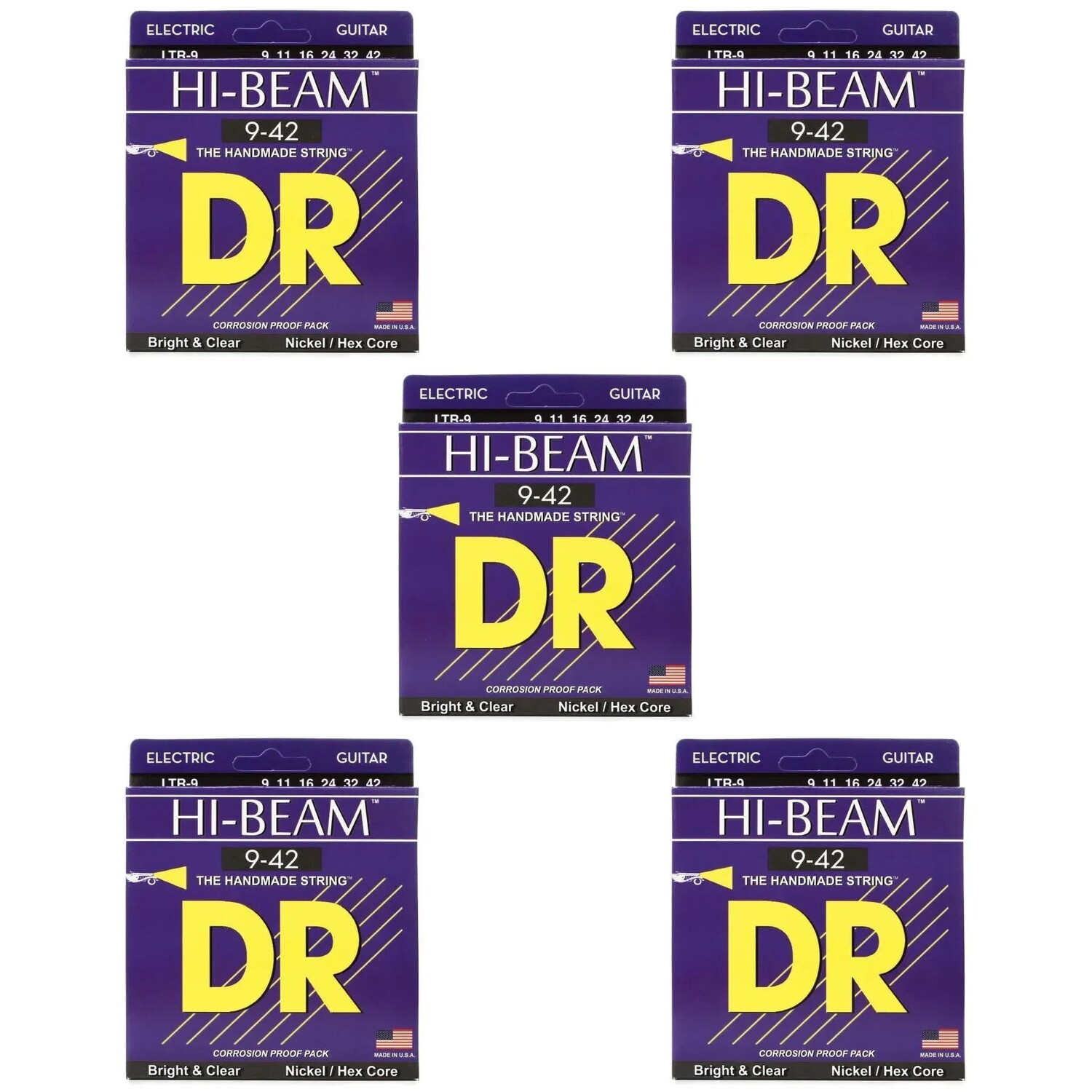 Никелированные электрические струны DR Strings LTR-9 Hi-Beam — .009-.042 Light (5 шт. в упаковке)
Никелированные электрические струны DR Strings LTR-9 Hi-Beam — .009-.042 Light (5 шт. в упаковке)