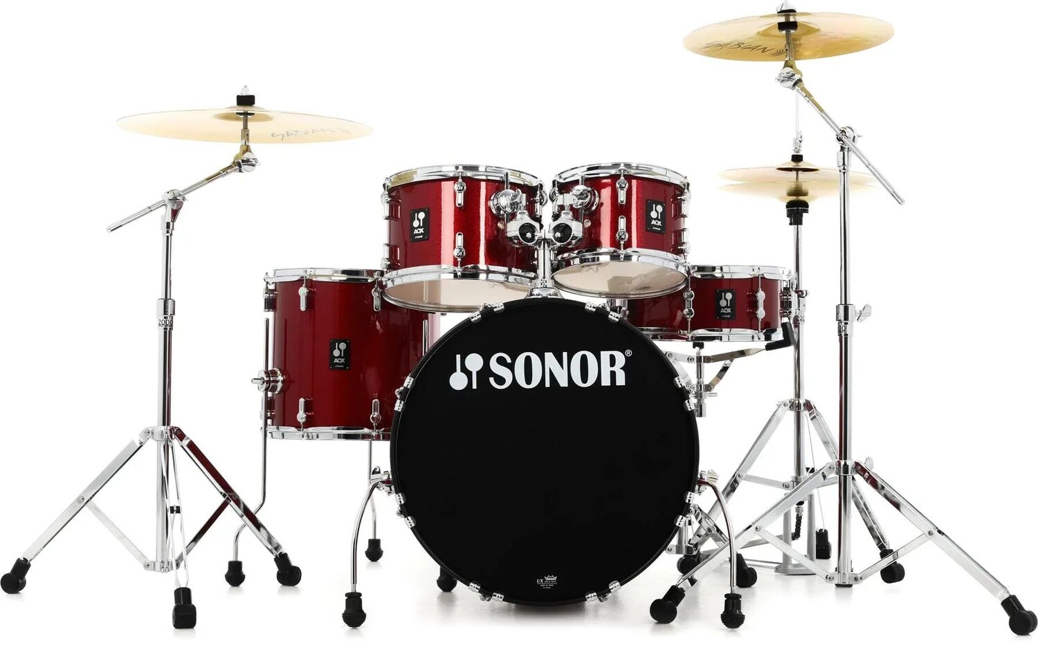 Полная ударная установка Sonor AQX Studio из пяти предметов — Red Moon Sparkle
Полная ударная установка Sonor AQX Studio из пяти предметов — Red Moon Sparkle