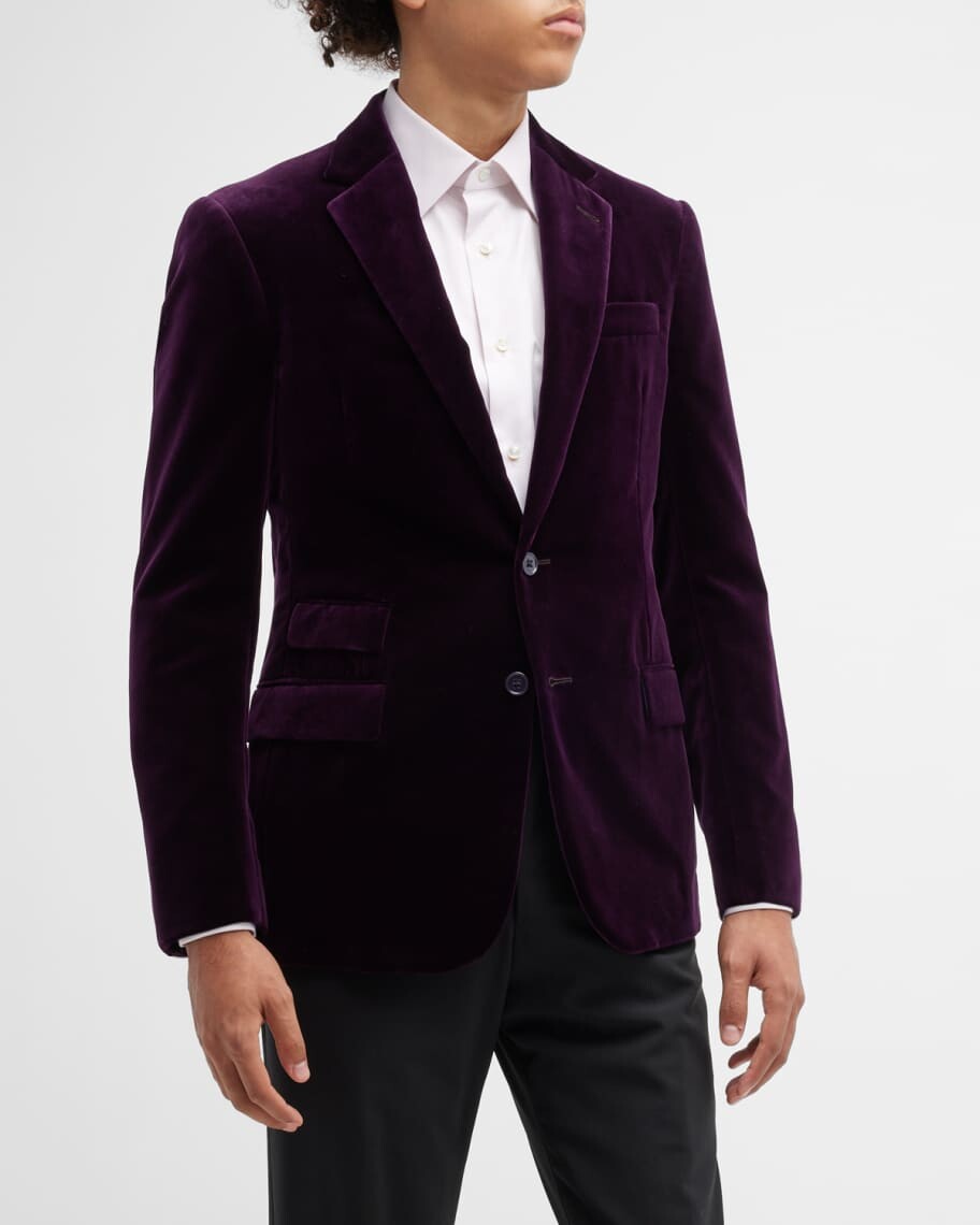 Мужской однобортный бархатный пиджак Kent Dinner Ralph Lauren Purple Label
Мужской однобортный бархатный пиджак Kent Dinner Ralph Lauren Purple Label
