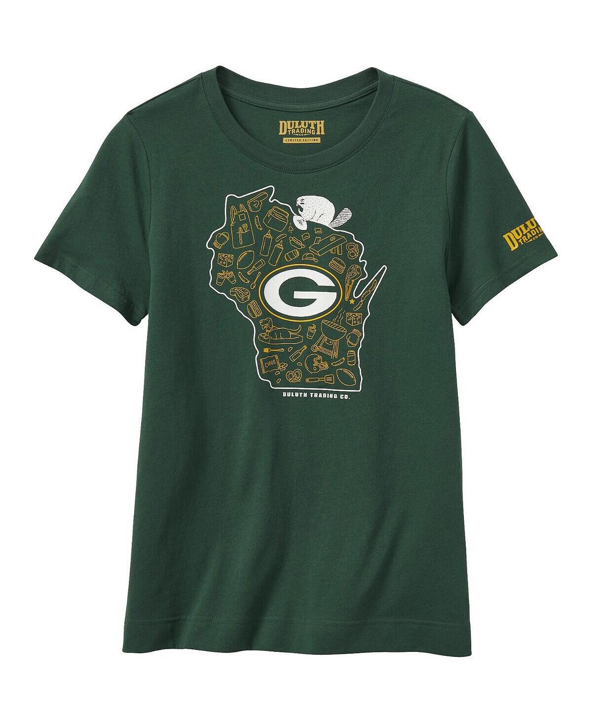 Женская зеленая футболка с логотипом Green Bay Packers Longtail Duluth Trading Co., зеленый
Женская зеленая футболка с логотипом Green Bay Packers Longtail Duluth Trading Co., зеленый