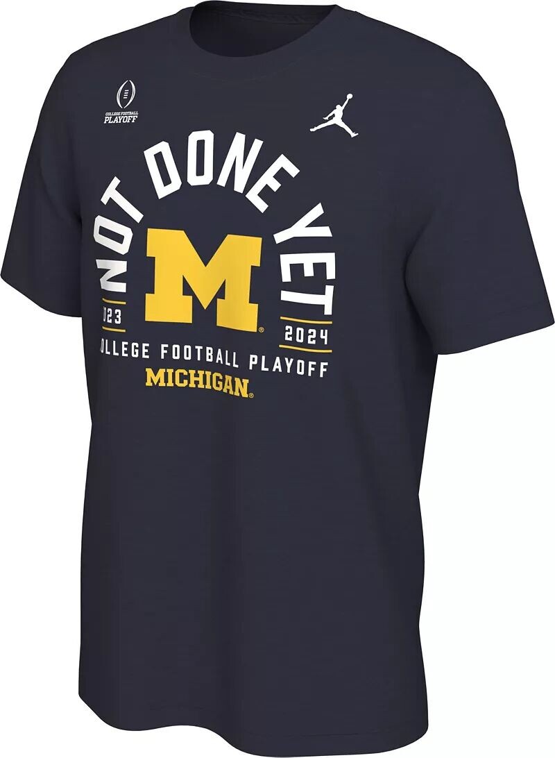 Мужская футболка Jordan College Football Playoff Rose Bowl Bound Michigan Wolverines 2023–24 гг Nike
Мужская футболка Jordan College Football Playoff Rose Bowl Bound Michigan Wolverines 2023–24 гг Nike