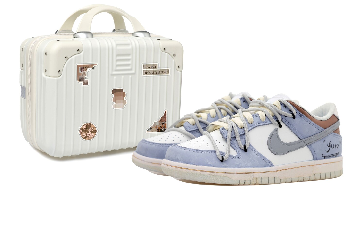 Кроссовки Nike Dunk Skateboarding Shoes Women's Low-top White/gray/blue/brown, белый
Кроссовки Nike Dunk Skateboarding Shoes Women's Low-top White/gray/blue/brown, белый