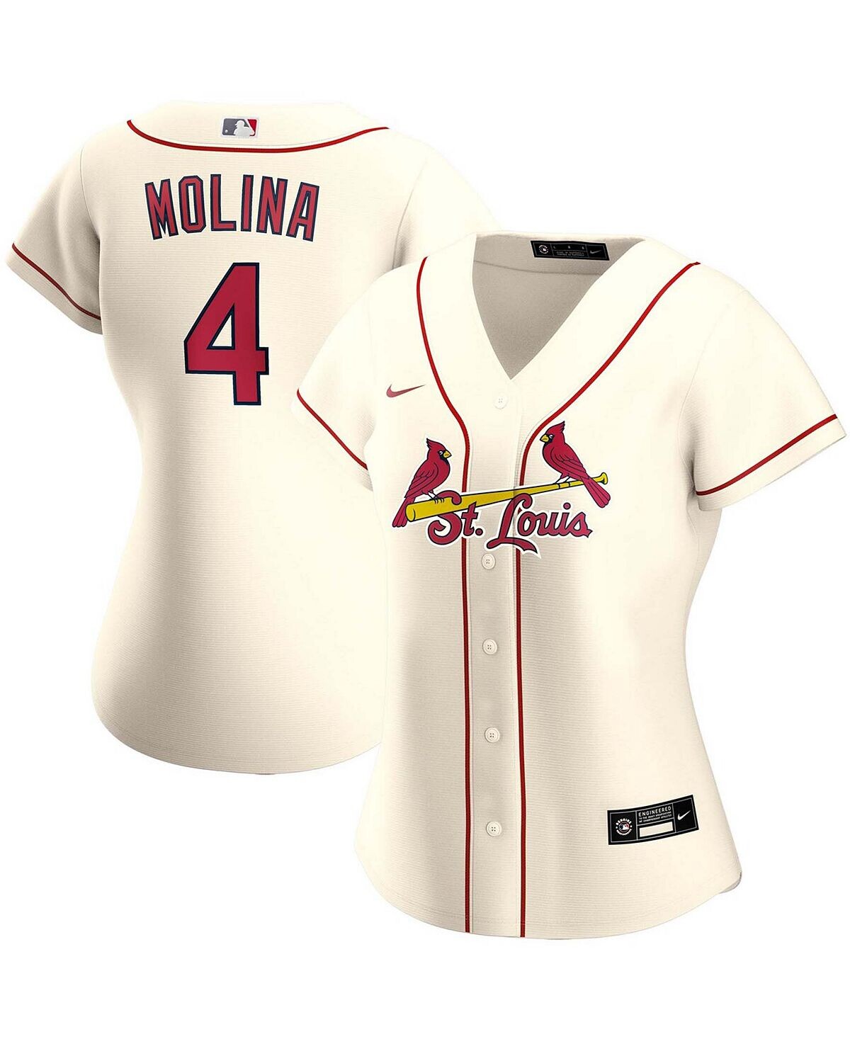 Женская альтернативная копия джерси игрока Yadier Molina Cream St. Louis Cardinals Nike
Женская альтернативная копия джерси игрока Yadier Molina Cream St. Louis Cardinals Nike