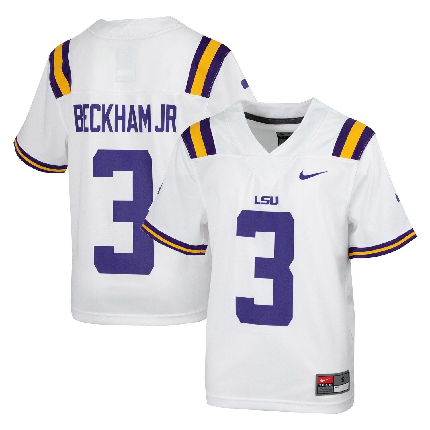 Молодежная белая майка выпускника LSU Tigers Nike Оделла Бекхэма-младшего Nike
Молодежная белая майка выпускника LSU Tigers Nike Оделла Бекхэма-младшего Nike