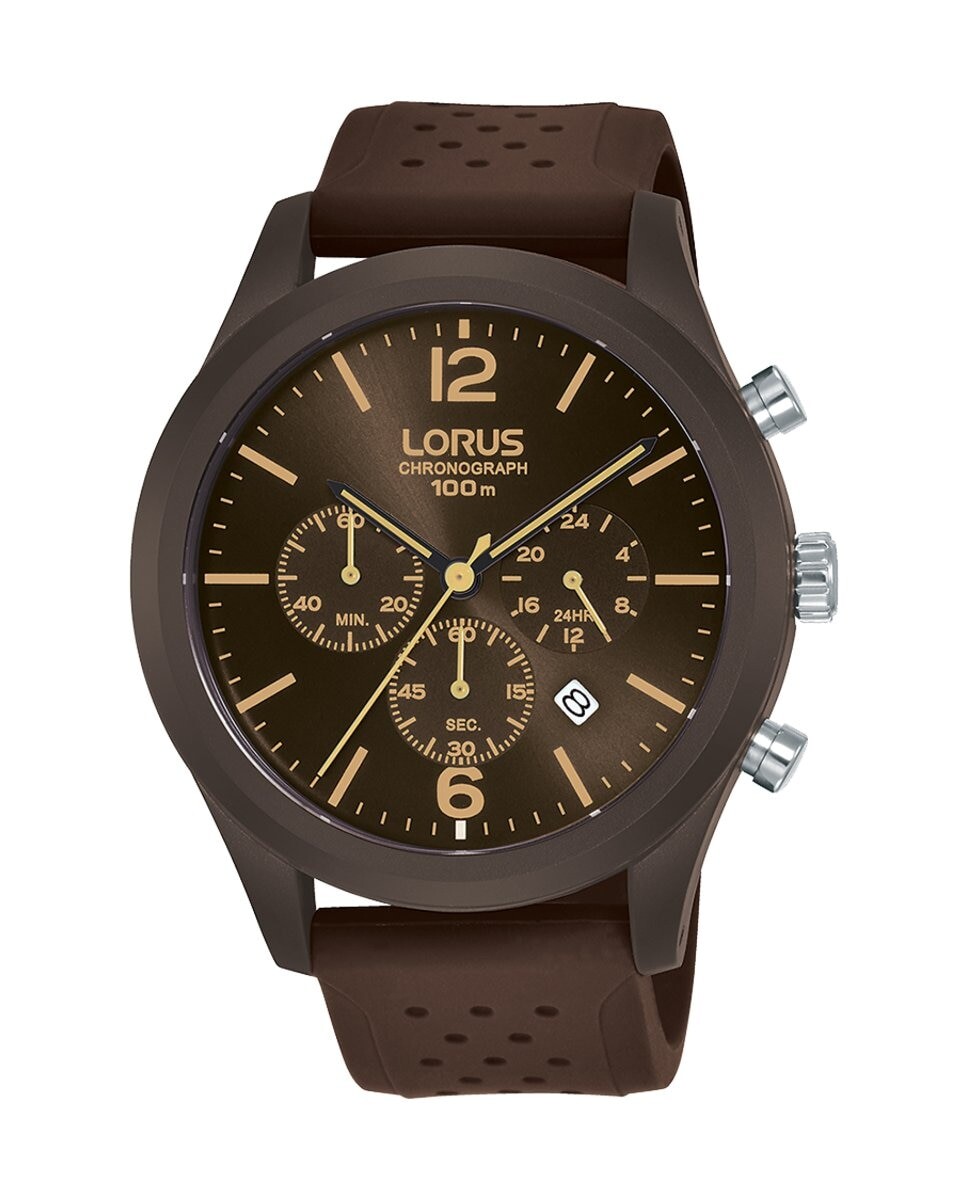 Мужские силиконовые часы Sport man RT351HX9 с коричневым ремешком Lorus, коричневый
Мужские силиконовые часы Sport man RT351HX9 с коричневым ремешком Lorus, коричневый