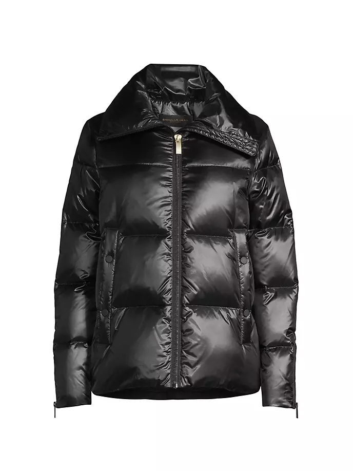 Стеганая куртка-пуховик Donna Karan New York, черный 
Стеганая куртка-пуховик Donna Karan New York, черный