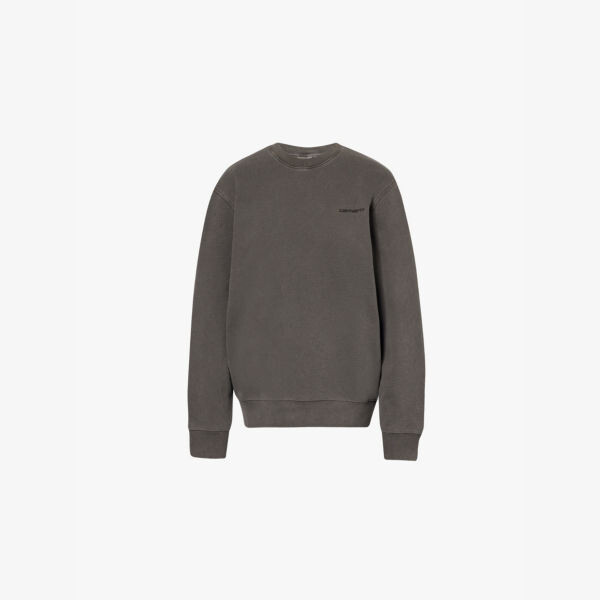 Толстовка из хлопчатобумажного джерси с фирменной вышивкой Duster Carhartt Wip, черный 
Толстовка из хлопчатобумажного джерси с фирменной вышивкой Duster Carhartt Wip, черный