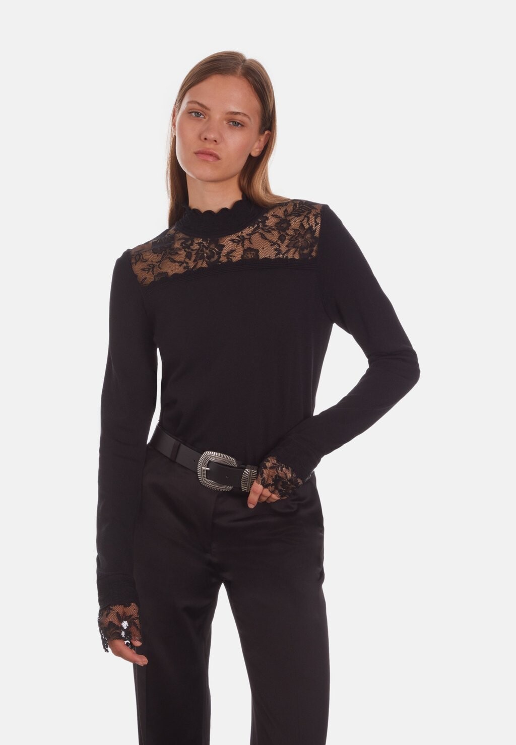 Свитшот The Kooples СВИТЕР С МОНТАНОМ С ДЕТАЛЯМИ DENTELLE THE KOOPLES PULL, черный
Свитшот The Kooples СВИТЕР С МОНТАНОМ С ДЕТАЛЯМИ DENTELLE THE KOOPLES PULL, черный