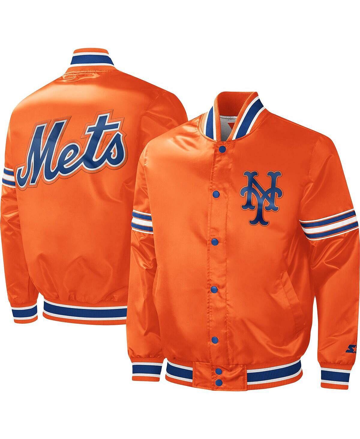Мужская оранжевая университетская куртка с длинными кнопками New York Mets Slider Slider Starter
Мужская оранжевая университетская куртка с длинными кнопками New York Mets Slider Slider Starter