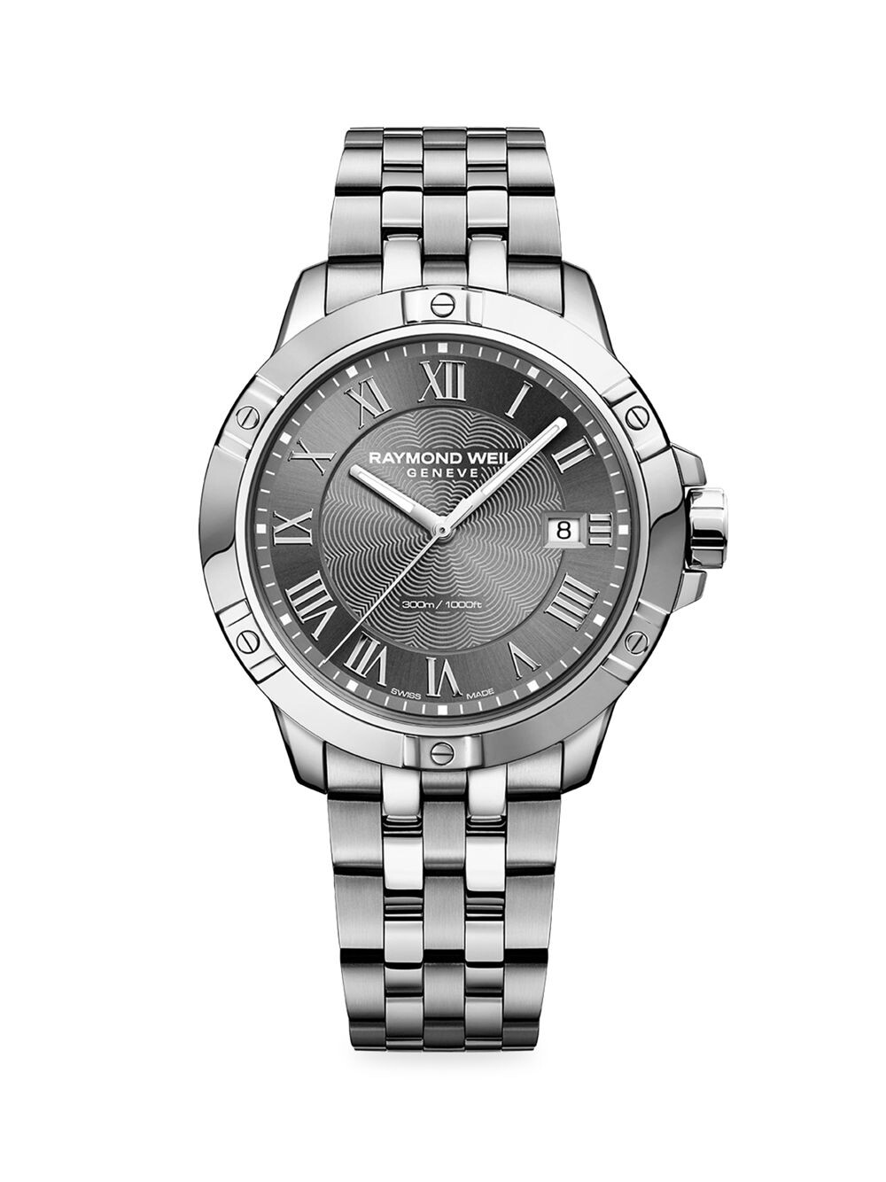 Серые часы с браслетом из нержавеющей стали Tango Raymond Weil, серебряный
Серые часы с браслетом из нержавеющей стали Tango Raymond Weil, серебряный