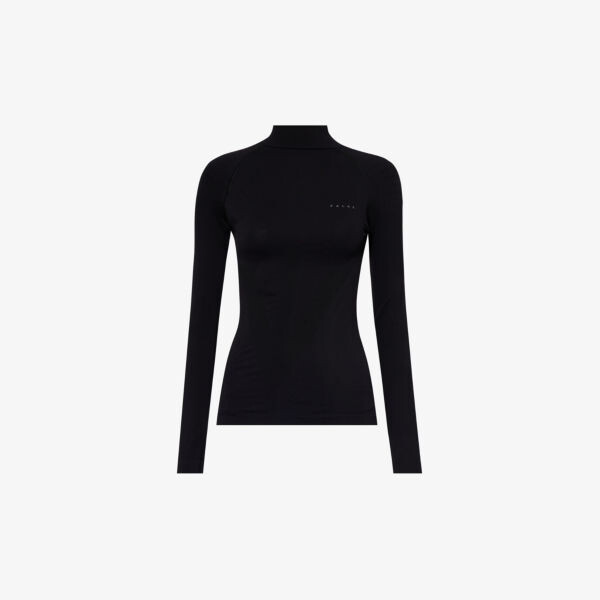 Приталенный топ из эластичной ткани с фирменным принтом Falke Ergonomic Sport System, черный
Приталенный топ из эластичной ткани с фирменным принтом Falke Ergonomic Sport System, черный
