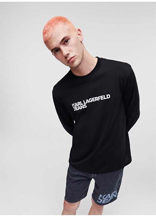 Черная мужская футболка с круглым вырезом 235D1708_KLJ REGULAR LSLV TEE Karl Lagerfeld Jeans, черный
Черная мужская футболка с круглым вырезом 235D1708_KLJ REGULAR LSLV TEE Karl Lagerfeld Jeans, черный