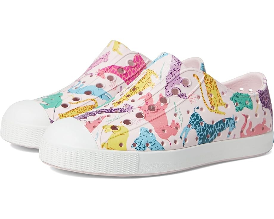 Кроссовки Native Shoes Jefferson Sugarlite Print, цвет Milk Pink/Shell White/Sea Fan Safari Friends
Кроссовки Native Shoes Jefferson Sugarlite Print, цвет Milk Pink/Shell White/Sea Fan Safari Friends