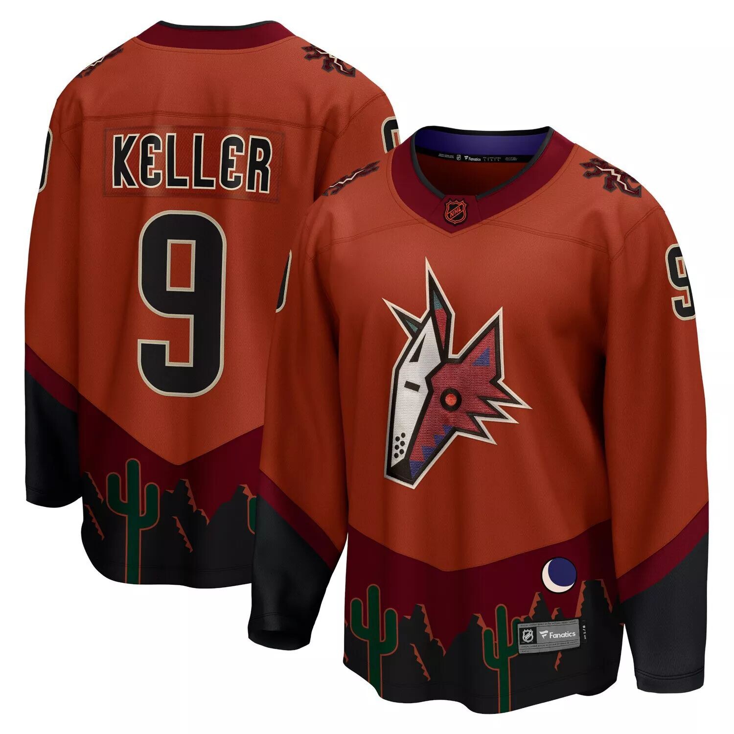Мужское фирменное джерси Clayton Keller Burnt Orange Arizona Coyotes Special Edition 2.0 Breakaway Player Fanatics
Мужское фирменное джерси Clayton Keller Burnt Orange Arizona Coyotes Special Edition 2.0 Breakaway Player Fanatics