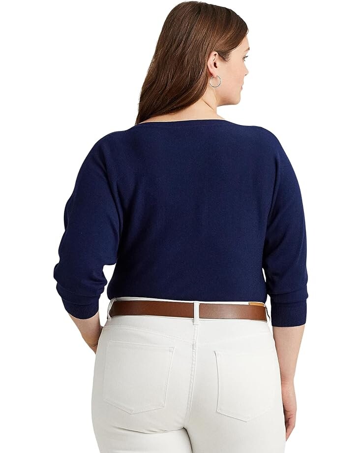 Свитер LAUREN Ralph Lauren Plus-Size Cotton-Blend Dolman-Sleeve Sweater, цвет Refined Navy
Свитер LAUREN Ralph Lauren Plus-Size Cotton-Blend Dolman-Sleeve Sweater, цвет Refined Navy