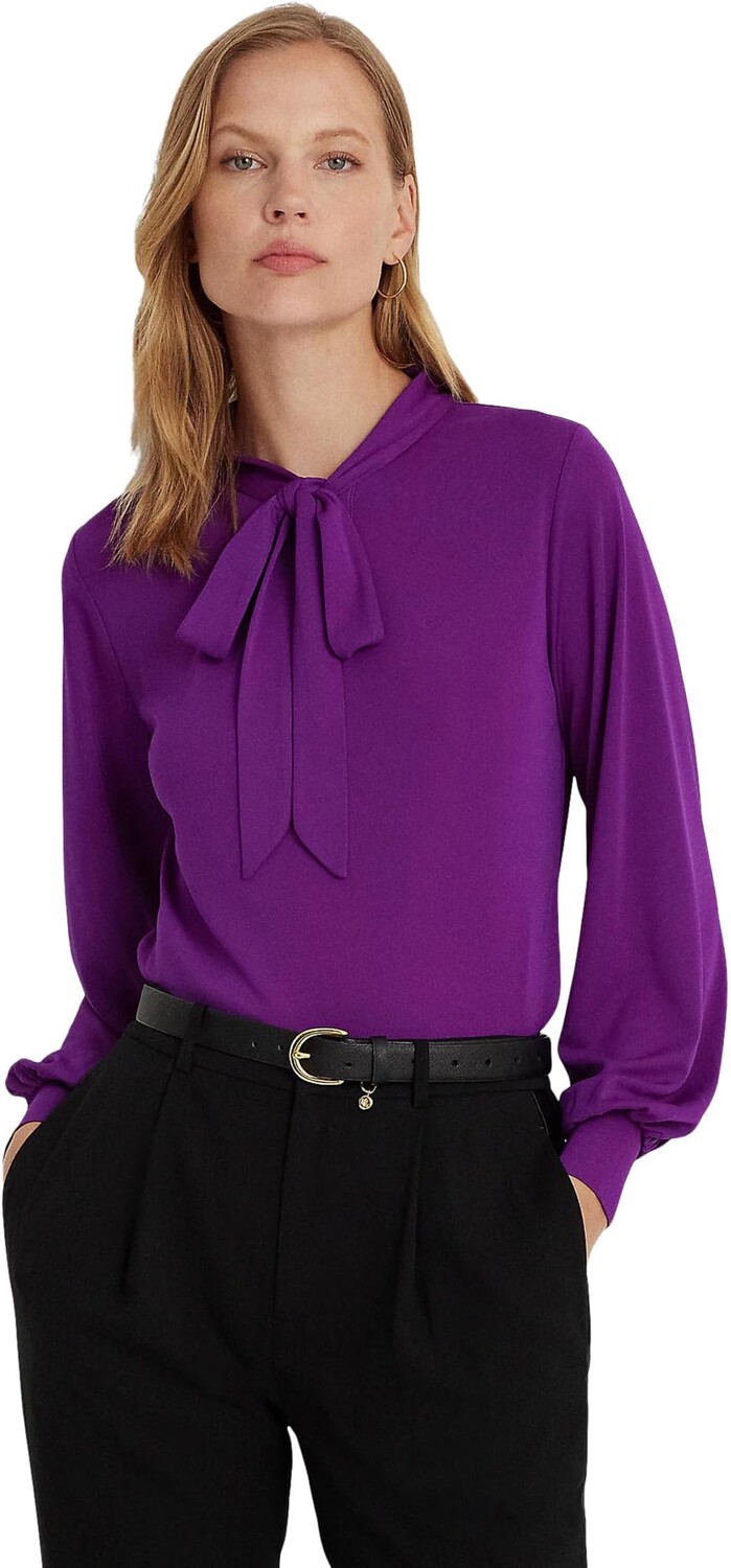 Топ из эластичного джерси с завязками на воротнике LAUREN Ralph Lauren, цвет Purple Agate
Топ из эластичного джерси с завязками на воротнике LAUREN Ralph Lauren, цвет Purple Agate