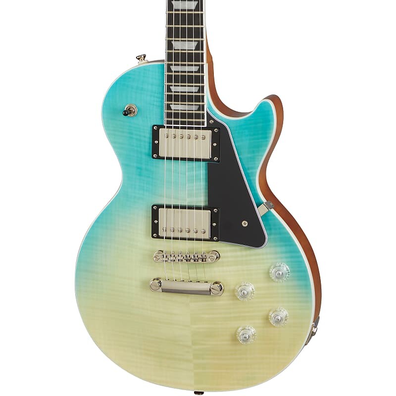 Электрогитара Epiphone Les Paul Modern Figured Electric Guitar in Caribbean Blue Fade
Электрогитара Epiphone Les Paul Modern Figured Electric Guitar in Caribbean Blue Fade