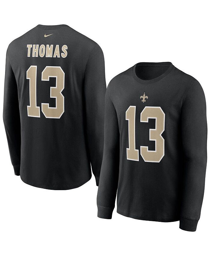 Мужская черная футболка с длинным рукавом Michael Thomas New Orleans Saints, имя и номер игрока Nike, черный
Мужская черная футболка с длинным рукавом Michael Thomas New Orleans Saints, имя и номер игрока Nike, черный