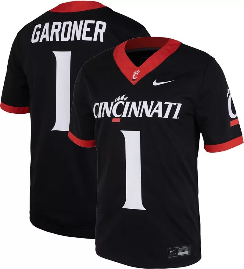 Мужская футбольная майка Nike Cincinnati Bearcats #1 Black Sauce Gardner Replica
Мужская футбольная майка Nike Cincinnati Bearcats #1 Black Sauce Gardner Replica