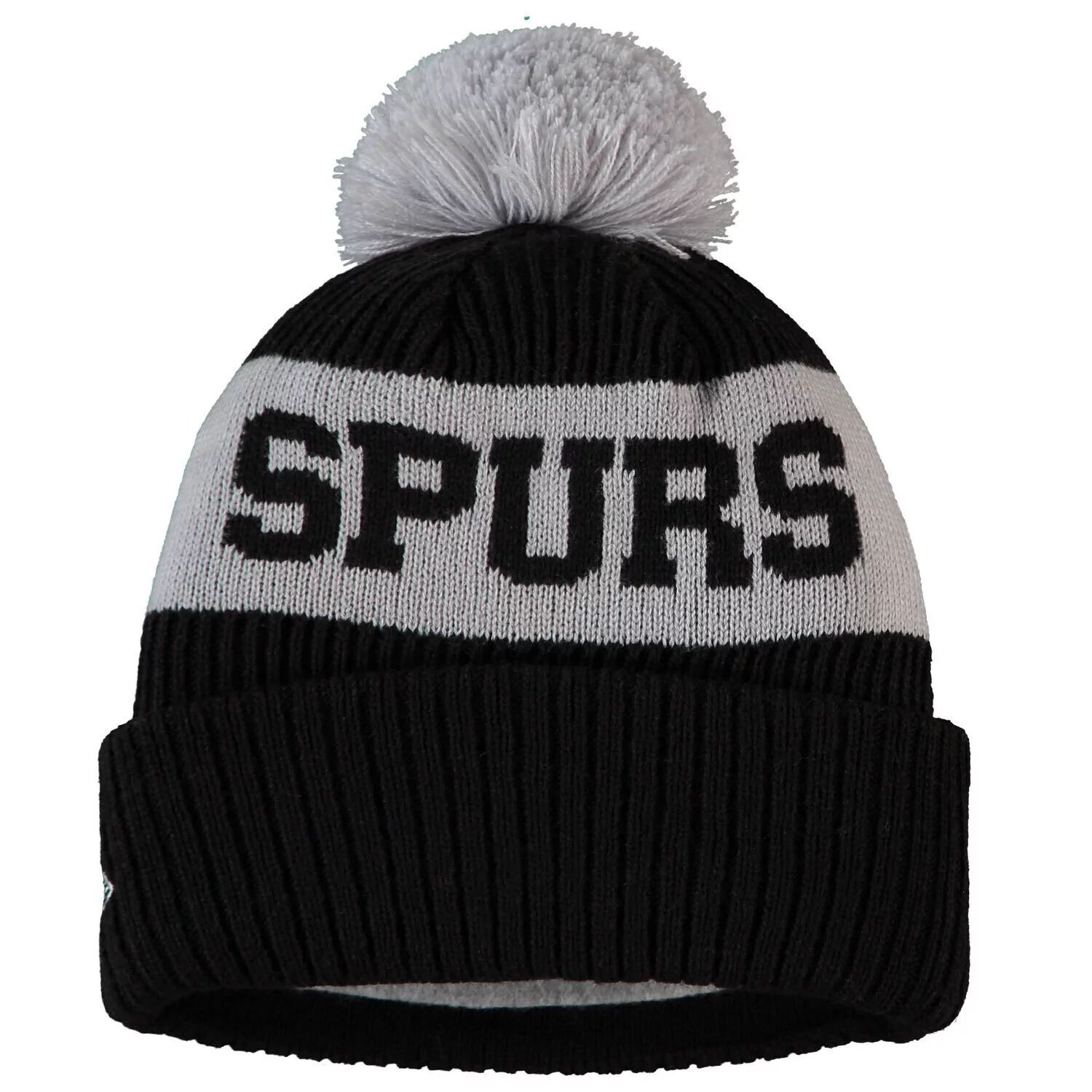 Мужская черная вязаная шапка New Era San Antonio Spurs Sport с манжетами и помпоном
Мужская черная вязаная шапка New Era San Antonio Spurs Sport с манжетами и помпоном