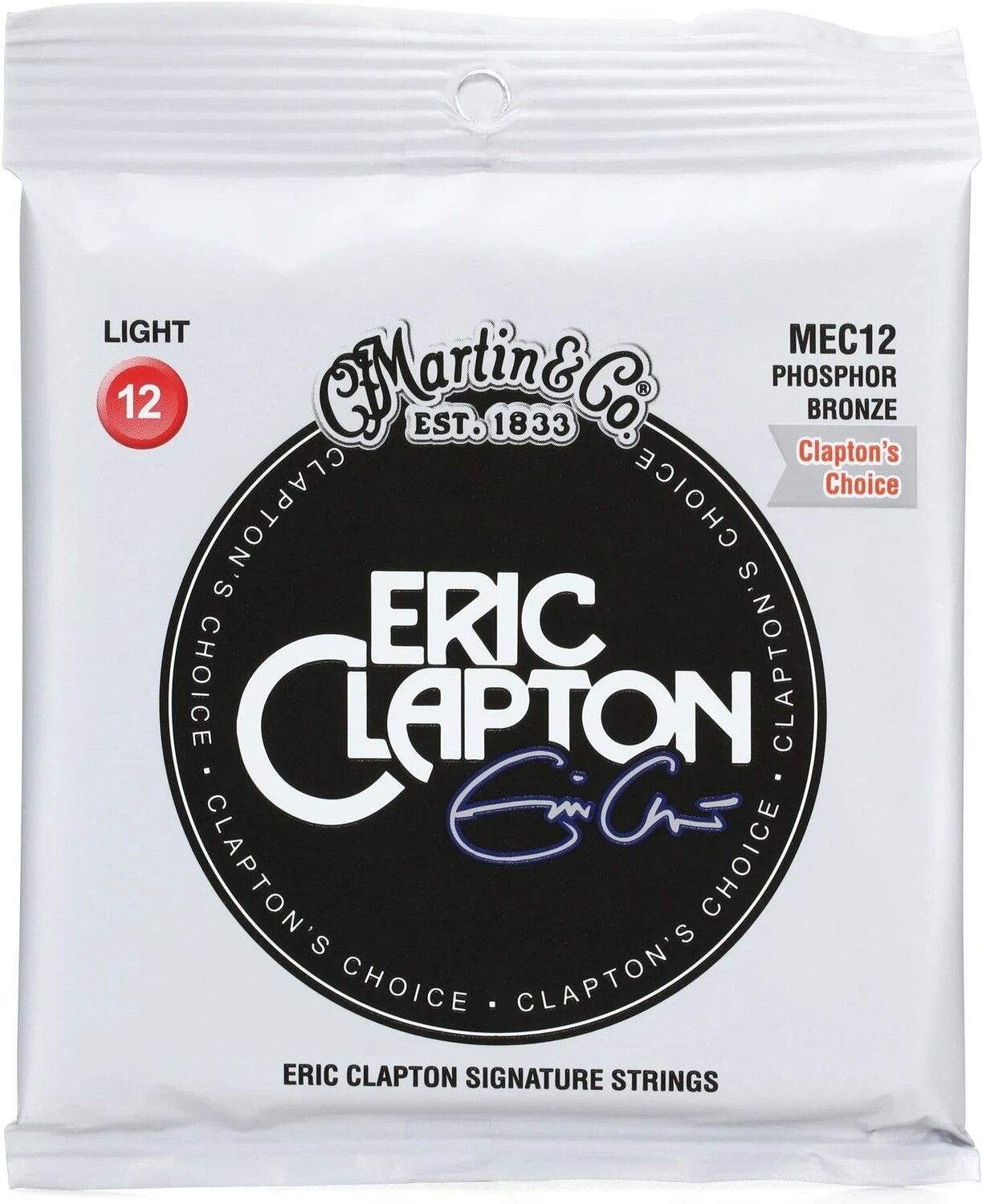 Струны для акустической гитары Martin MEC12 Clapton's Choice из фосфористой бронзы — .012-.054 светлые
Струны для акустической гитары Martin MEC12 Clapton's Choice из фосфористой бронзы — .012-.054 светлые