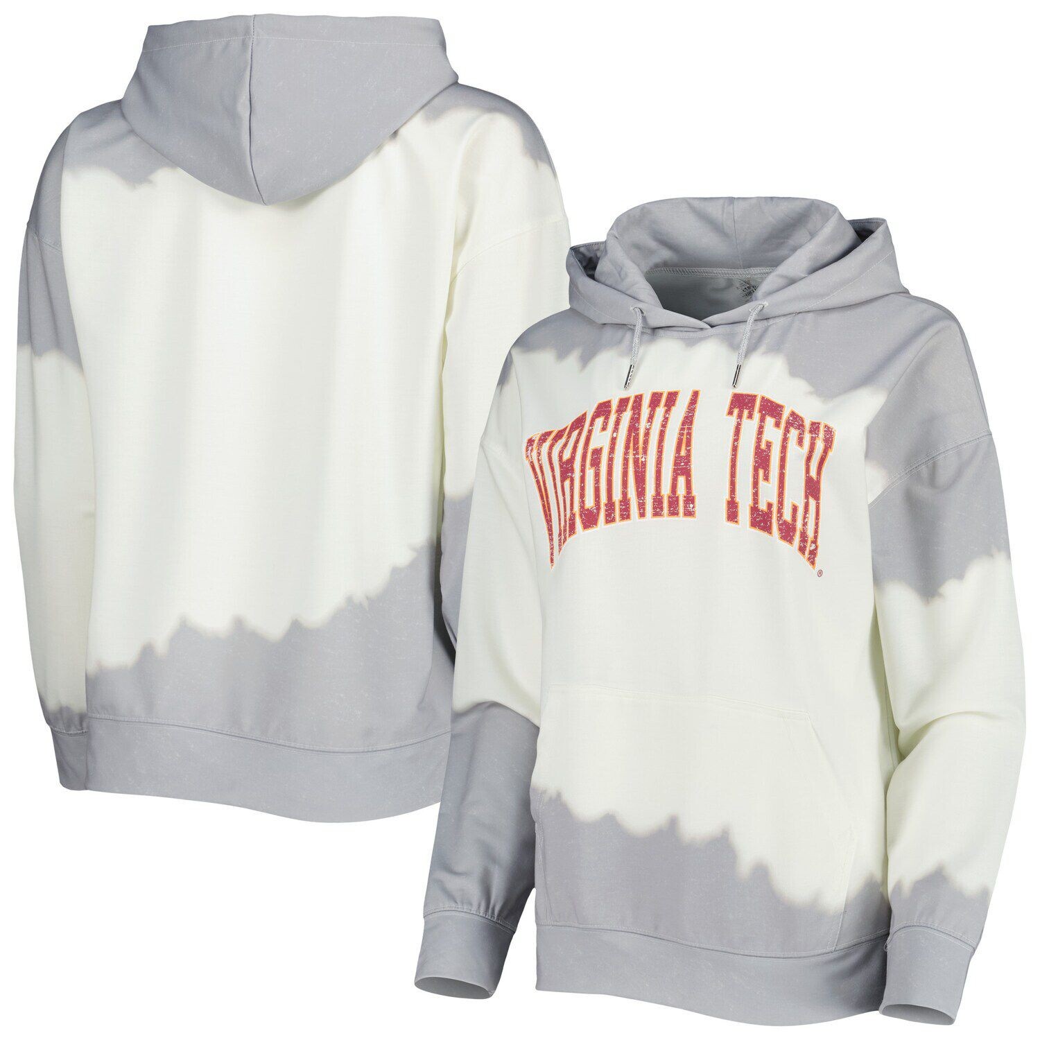Женский пуловер с капюшоном Gameday Couture белого/серого цвета Virginia Tech Hokies For the Fun, окрашенный двойным погружением
Женский пуловер с капюшоном Gameday Couture белого/серого цвета Virginia Tech Hokies For the Fun, окрашенный двойным погружением