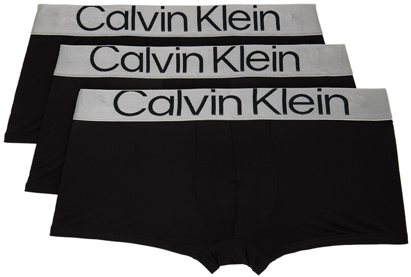 Набор из трех черных боксеров из стали Calvin Klein Underwear, обновленный дизайн
Набор из трех черных боксеров из стали Calvin Klein Underwear, обновленный дизайн