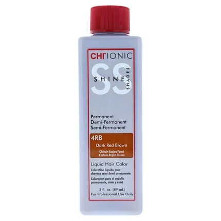 Жидкая краска для волос Ionic Shine Shades для унисекс 4Rb темно-красный коричневый 89 мл, Chi
Жидкая краска для волос Ionic Shine Shades для унисекс 4Rb темно-красный коричневый 89 мл, Chi