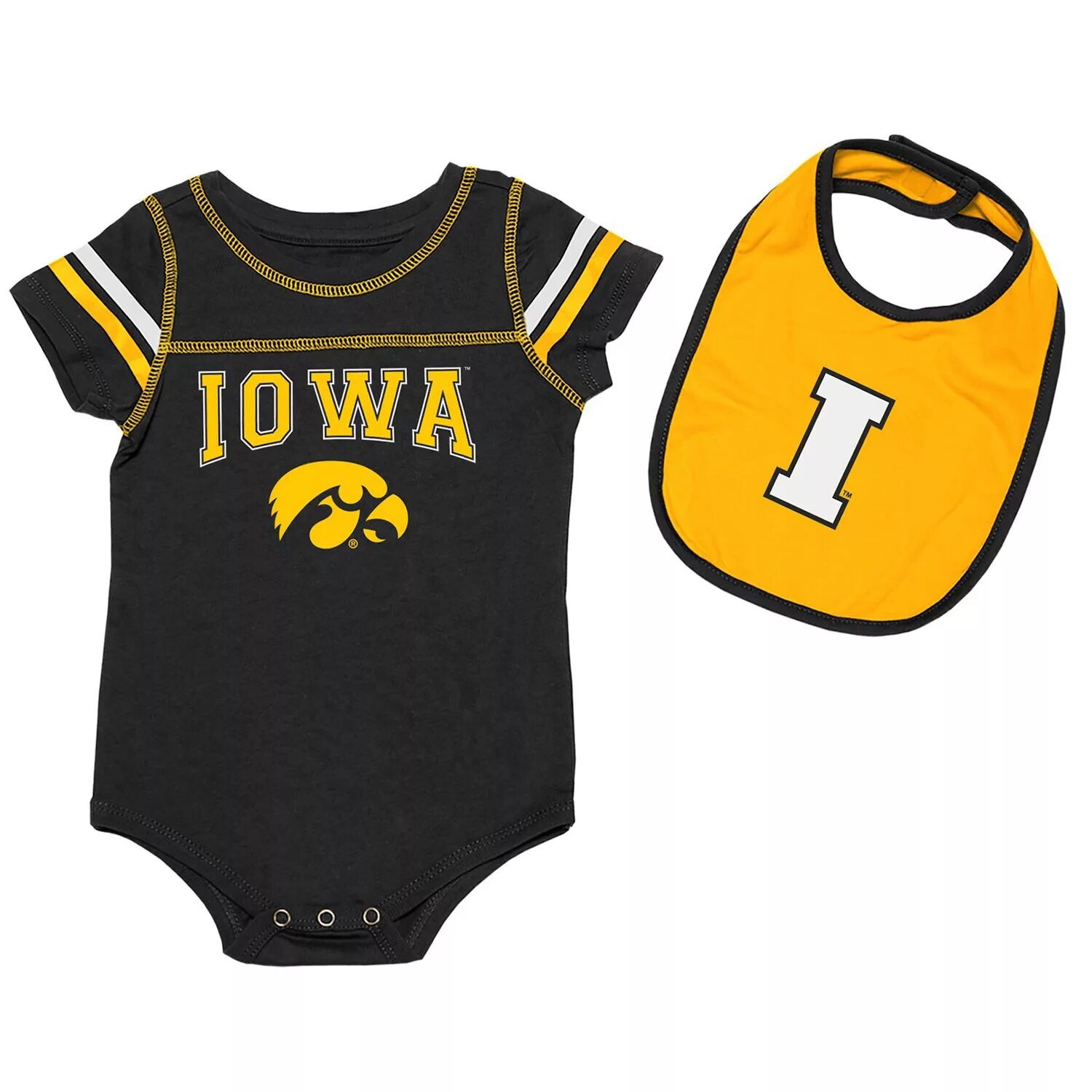 Комплект боди и нагрудника Colosseum Iowa Hawkeyes шоколадного цвета для новорожденных и младенцев черного/золотого цвета Colosseum, Черный
Комплект боди и нагрудника Colosseum Iowa Hawkeyes шоколадного цвета для новорожденных и младенцев черного/золотого цвета Colosseum, Черный