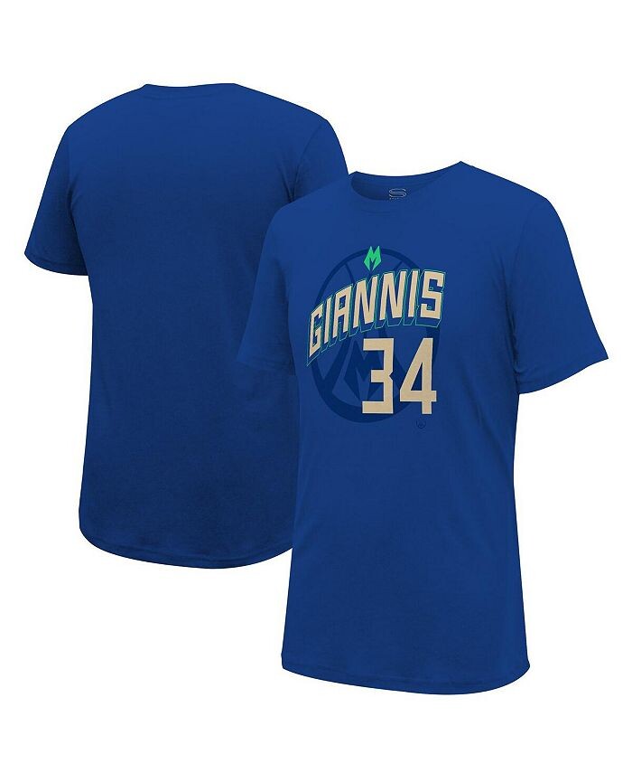 Мужская и женская футболка с рисунком игрока Giannis Antetokounmpo Royal Milwaukee Bucks 2023/24 City Edition Player Stadium Essentials, синий
Мужская и женская футболка с рисунком игрока Giannis Antetokounmpo Royal Milwaukee Bucks 2023/24 City Edition Player Stadium Essentials, синий