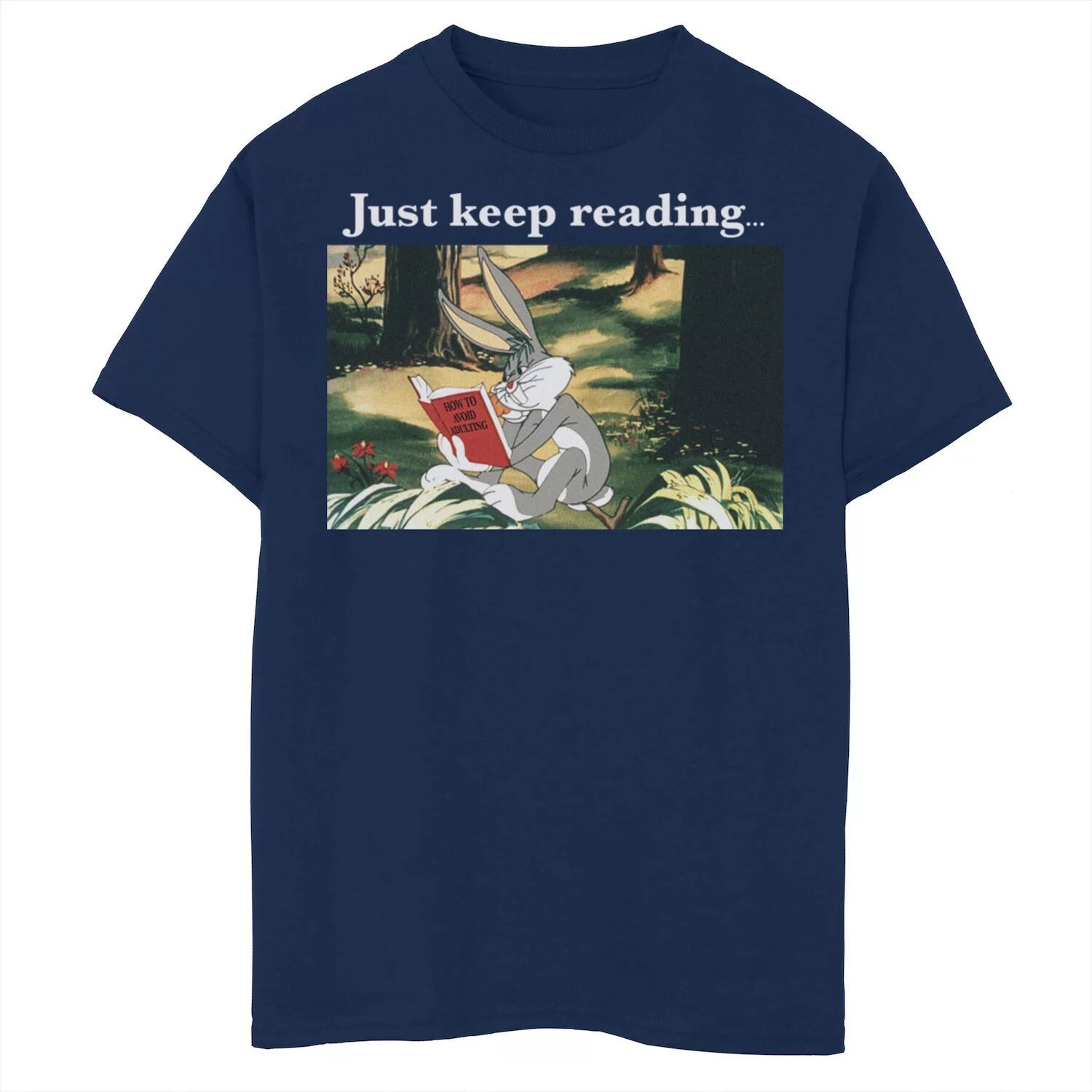 Футболка с изображением мема Looney Tunes Bugs Bunny Just Keep Reading для мальчиков 8–20 лет и хаски Licensed Character
Футболка с изображением мема Looney Tunes Bugs Bunny Just Keep Reading для мальчиков 8–20 лет и хаски Licensed Character