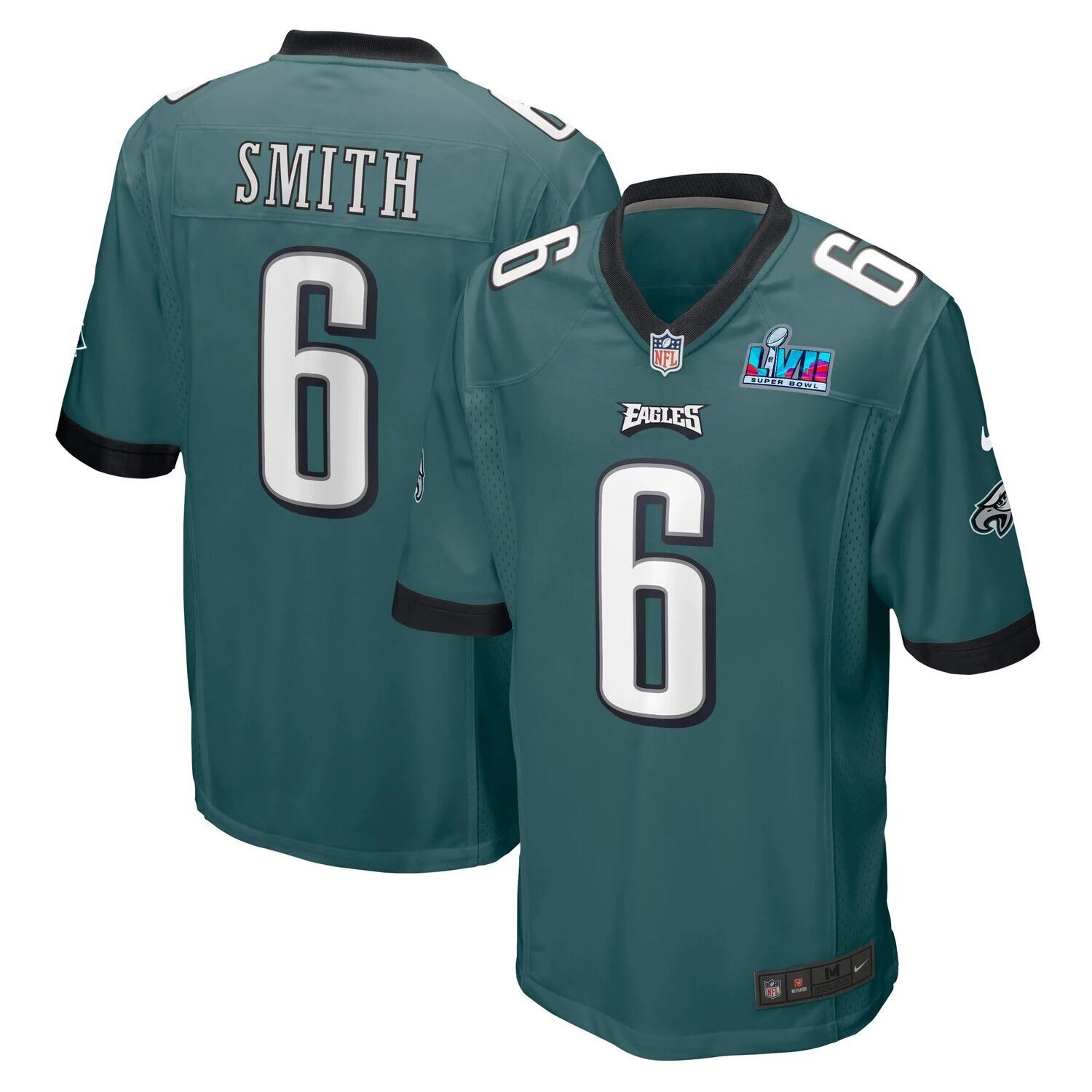 Мужская игровая майка DeVonta Smith Midnight Green Philadelphia Eagles Super Bowl LVII с нашивкой Nike
Мужская игровая майка DeVonta Smith Midnight Green Philadelphia Eagles Super Bowl LVII с нашивкой Nike