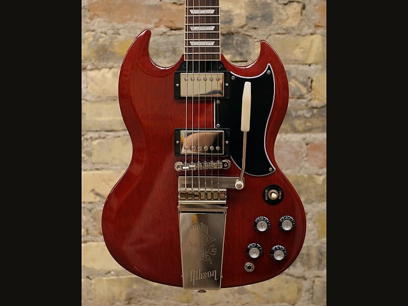 Электрогитара Gibson SG Standard '61 with Maestro Vibrola 2019 - Present - Vintage Cherry
Электрогитара Gibson SG Standard '61 with Maestro Vibrola 2019 - Present - Vintage Cherry