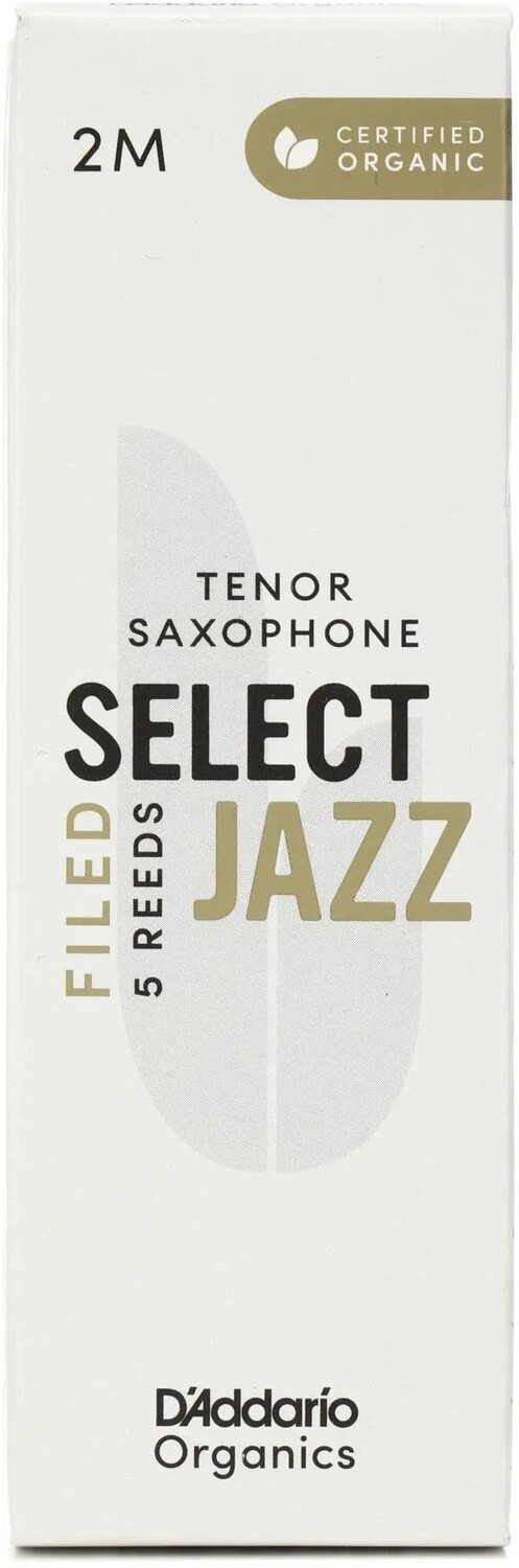 D'Addario Organics Select Jazz Filed Трости для тенор-саксофона — 2 средних размера (5 шт. в упаковке)
D'Addario Organics Select Jazz Filed Трости для тенор-саксофона — 2 средних размера (5 шт. в упаковке)